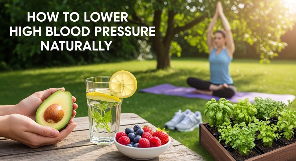 Natural ways to lower high blood pressure with healthy lifestyle changes.