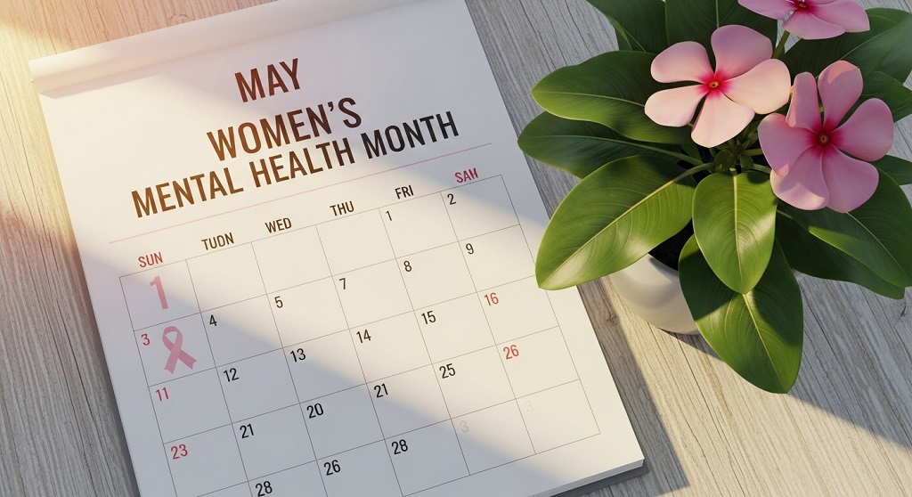 women attending mental health awareness workshop session