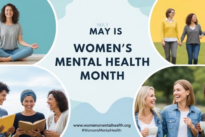 calendar showing May as Women’s Mental Health Month awareness period