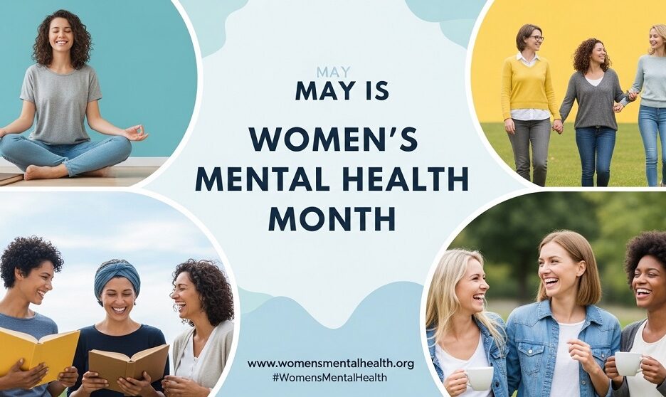 calendar showing May as Women’s Mental Health Month awareness period